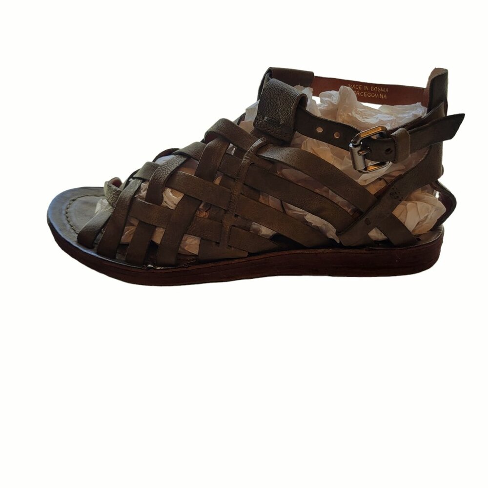 A.S.98 Army Green Sandals Size 37 - Picture 8 of 11